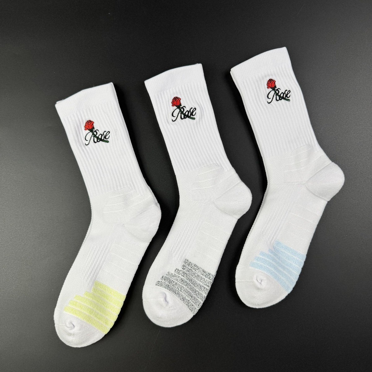 1/2Pairs Rose Pattern Pro Bask - Athletic Sock Cushion recension och pris
