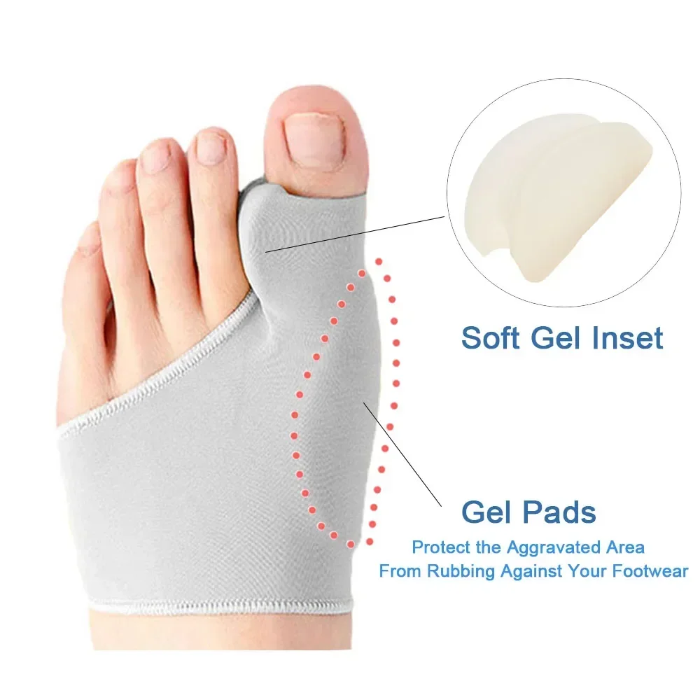1/2Pair Toe Separator Hallux V - Ankle Brace Sock recension och pris