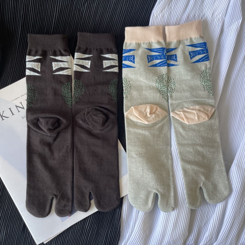 Elegant Retro Cute Combed Cott - Toe Sock Split recension och pris