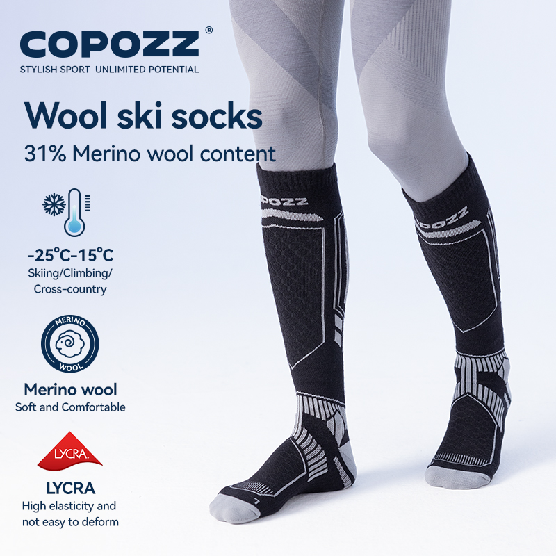 COPOZZ New Winter Ski Socks Me - Thermal Sock Winter recension och pris