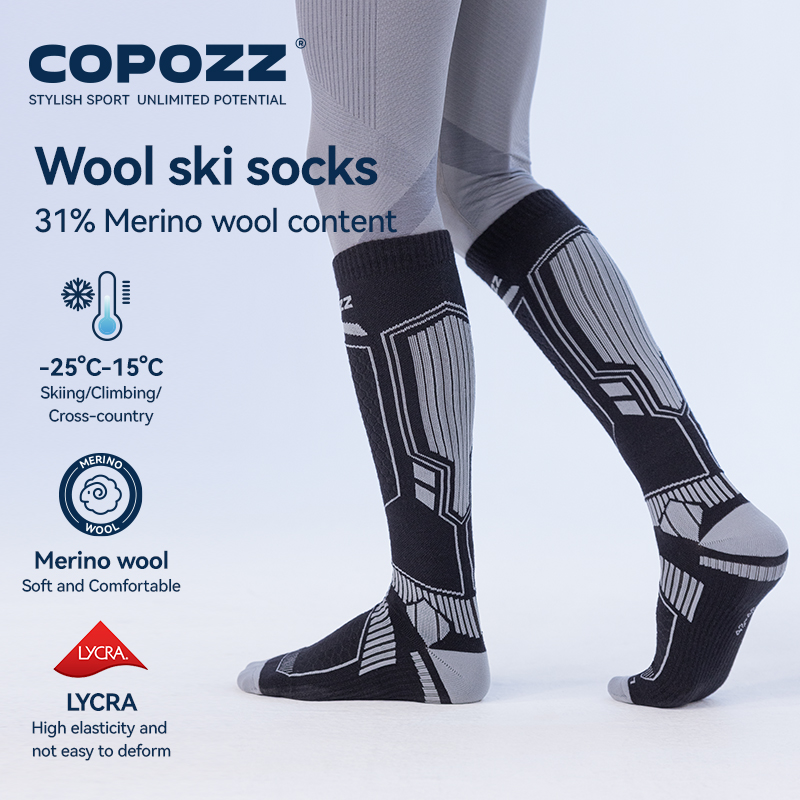 COPOZZ New Winter Ski Socks Me - Thermal Sock Winter recension och pris