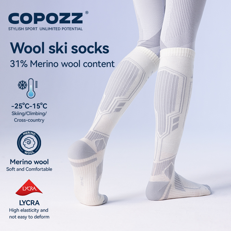 COPOZZ New Winter Ski Socks Me - Thermal Sock Winter recension och pris