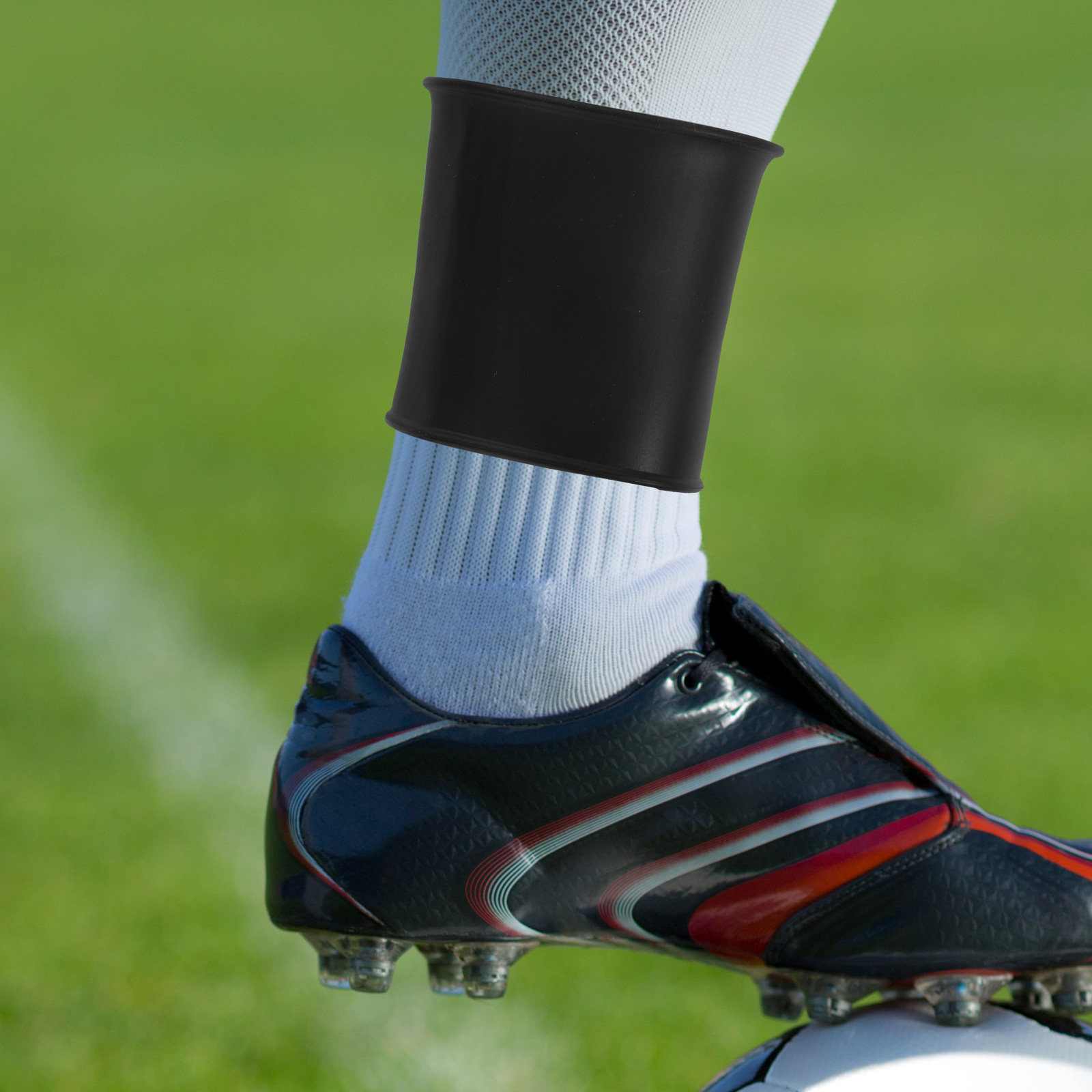 1Pair Silicone Soccer Shin Gua - Sock Organizer Tray recension och pris